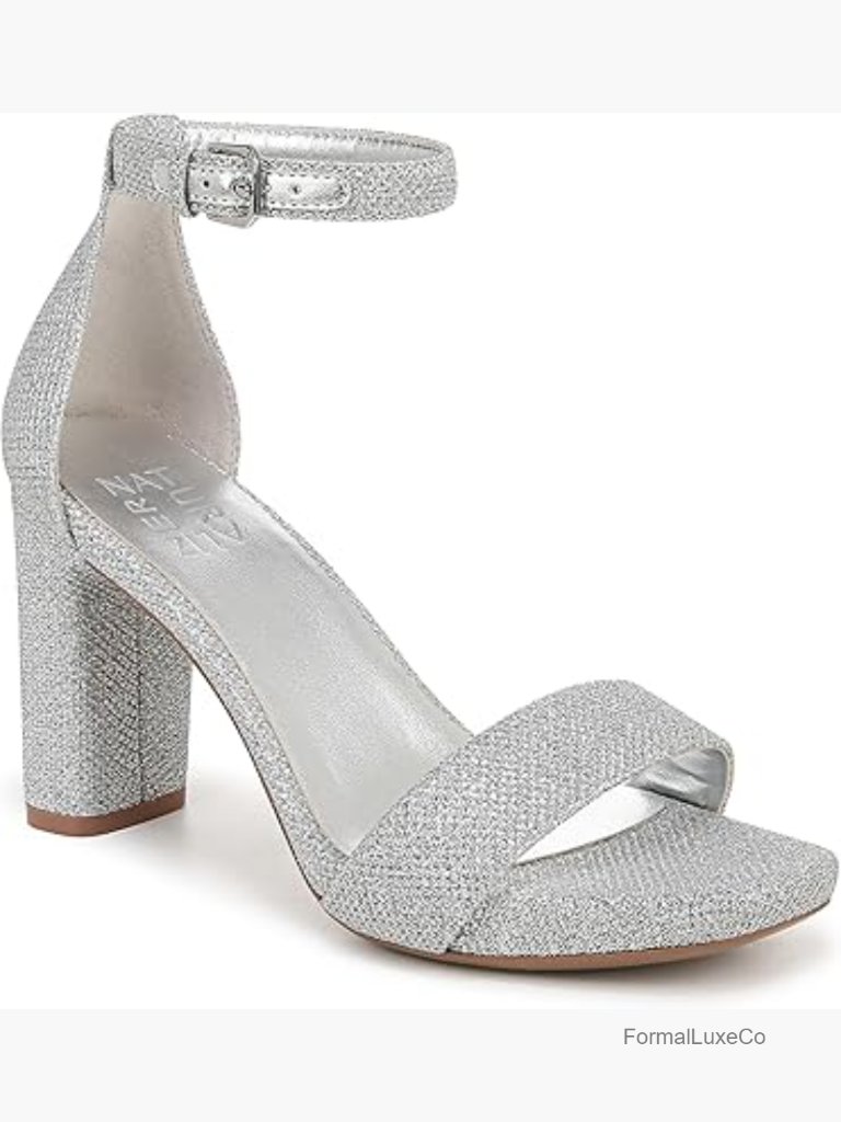 Women's Square Toe Platform Heeled Sandals - Adjustable Buckle, Block Heel